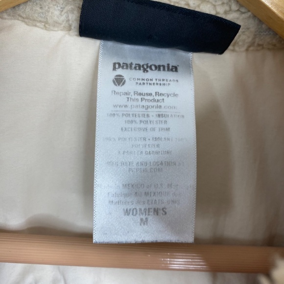 Patagonia Retro-X Full Zip Fleece Jacket M High Deep Pile Sherpa Cream Teddy - Picture 8 of 12